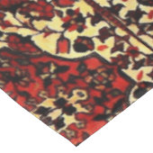 Perzisch tapijt, donkerrood en crème tafelkleed (Gekanteld)