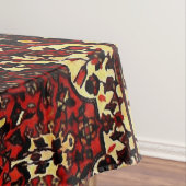 Perzisch tapijt, donkerrood en crème tafelkleed (Voorbeeld)