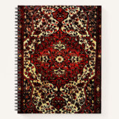 Perzisch tapijt, donkerrood notitieboek (Voorkant)