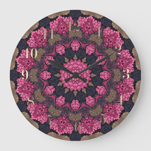 Perzisch tapijt grote klok (Voorkant)