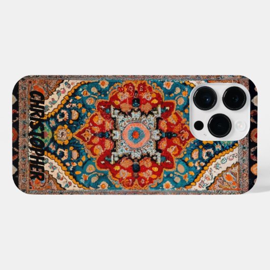 Perzisch tapijt  iPhone hoesje (Achterkant horizontaal)
