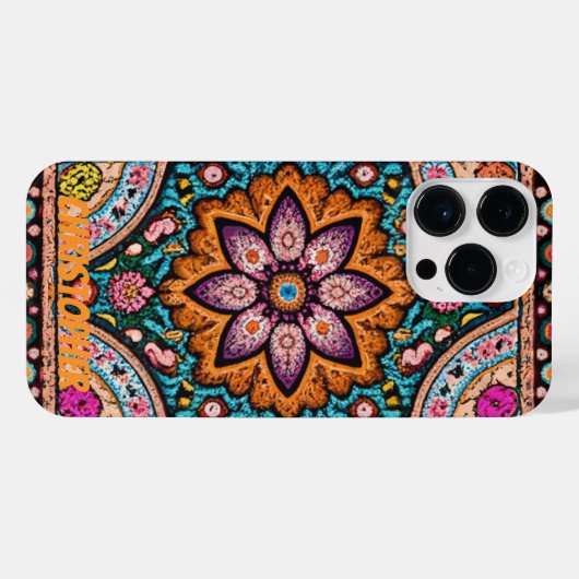 Perzisch tapijt  iPhone hoesje (Achterkant horizontaal)