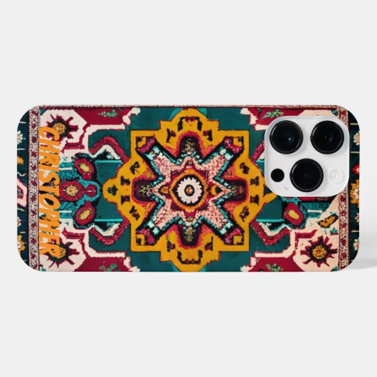 Perzisch tapijt iPhone hoesje (Achterkant horizontaal)