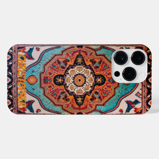Perzisch tapijt iPhone hoesje (Achterkant horizontaal)