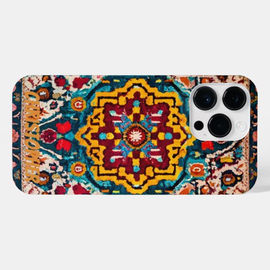 Perzisch tapijt  iPhone hoesje (Achterkant horizontaal)