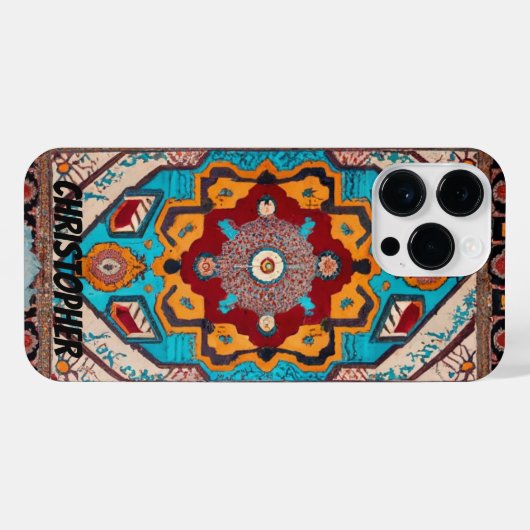 Perzisch tapijt  iPhone hoesje (Achterkant horizontaal)