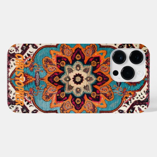 Perzisch tapijt iPhone hoesje (Achterkant horizontaal)
