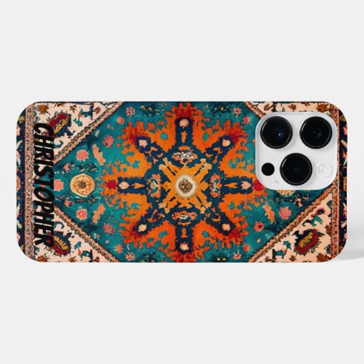 Perzisch tapijt  iPhone hoesje (Achterkant horizontaal)