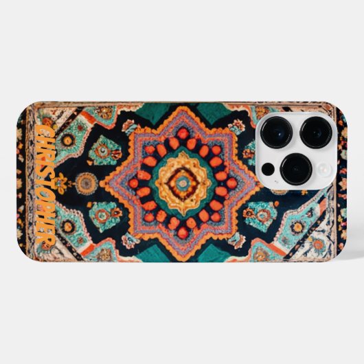 Perzisch tapijt  iPhone hoesje (Achterkant horizontaal)