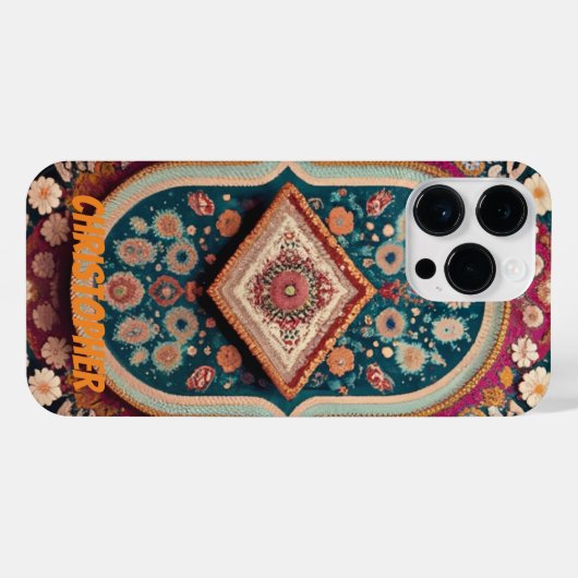 Perzisch tapijt iPhone hoesje (Achterkant horizontaal)