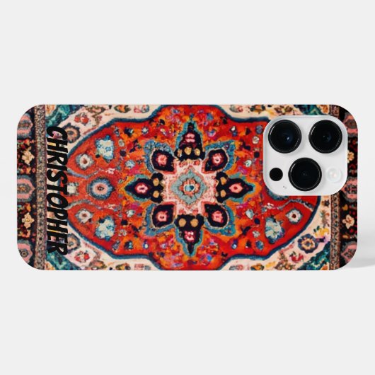 Perzisch tapijt iPhone hoesje (Achterkant horizontaal)