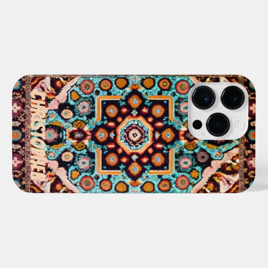 Perzisch tapijt iPhone hoesje (Achterkant horizontaal)