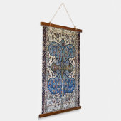 Perzisch tapijt Iraans blauw beige Hangend Wandkleed (Gebogen)