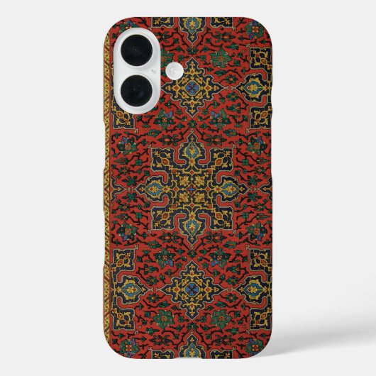 Perzisch Tapijt Kleed Rood Blauw Klassiek Case-Mate iPhone Case (Achterkant)