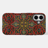 Perzisch Tapijt Kleed Rood Blauw Klassiek Case-Mate iPhone Case (Achterkant (horizontaal))