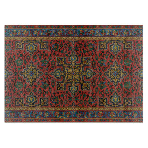 Perzisch Tapijt Kleed Rood Blauw Klassiek Snijplank