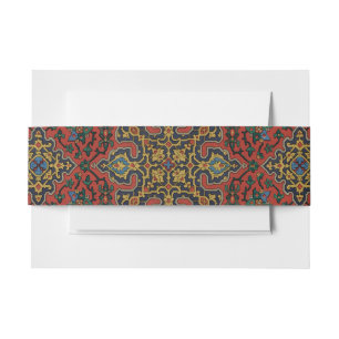 Perzisch Tapijt Kleed Rood Blauw Klassiek Uitnodigingen Wikkel