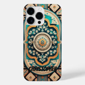 Perzisch tapijt kleurrijk iPhone hoesje (Achterkant)