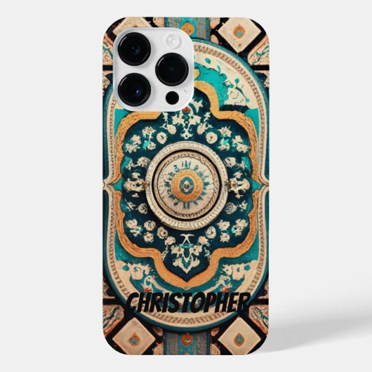 Perzisch tapijt kleurrijk iPhone hoesje (Achterkant)