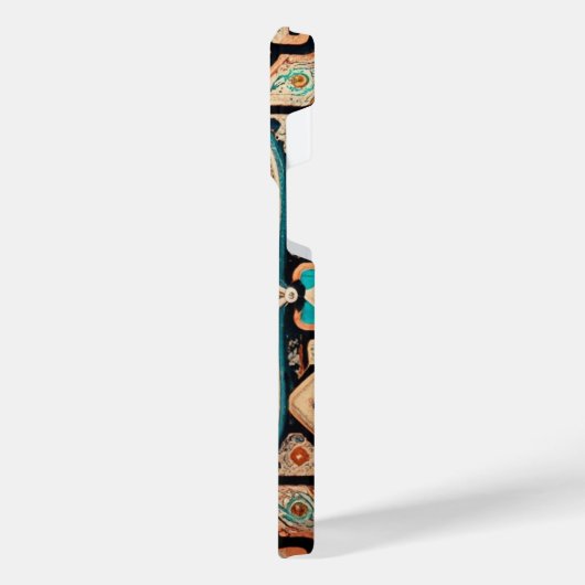 Perzisch tapijt kleurrijk iPhone hoesje (Linkerkant)