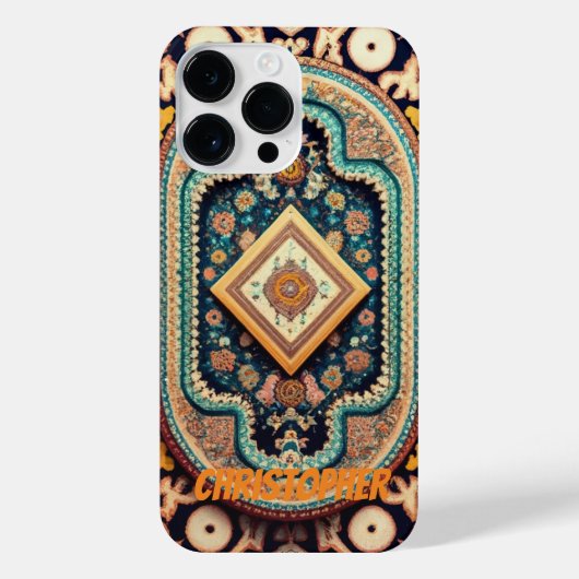 Perzisch tapijt kleurrijk iPhone hoesje (Achterkant)