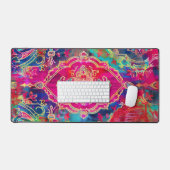 Perzisch tapijt Neon kleuren Bureaumat (Keyboard & Muis)