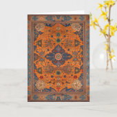Perzisch tapijt of digitale kunstwerk kaart (Gele Bloem)