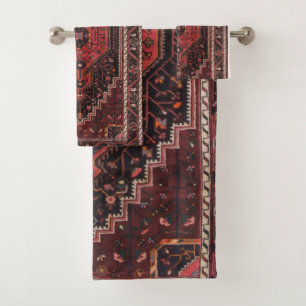 Perzisch tapijt oosterse accent Turks retro Bad Handdoek