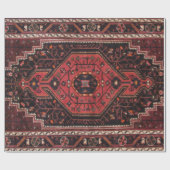 Perzisch tapijt oosterse accent  Turks retro Cadeaupapier (Vlak)