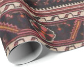 Perzisch tapijt oosterse accent  Turks retro Cadeaupapier (Rol Hoek)