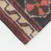 Perzisch tapijt oosterse accent  Turks retro Fleece Deken (Hoek)