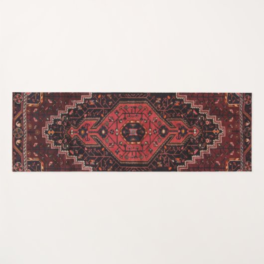 Perzisch tapijt oosterse accent  Turks retro Yogamat (Voorkant (horizontaal))