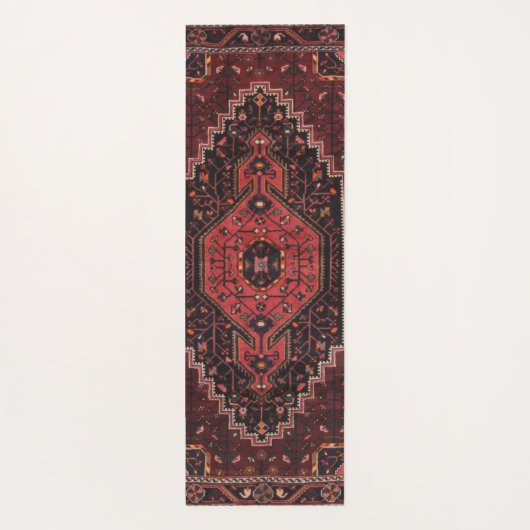 Perzisch tapijt oosterse accent  Turks retro Yogamat (Achterkant)