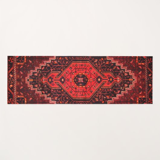 Perzisch tapijt oosterse accent  Turks retro Yogamat (Voorkant (horizontaal))