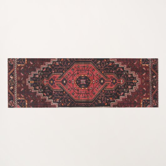 Perzisch tapijt oosterse accent  Turks retro Yogamat (Achterkant (horizontaal))