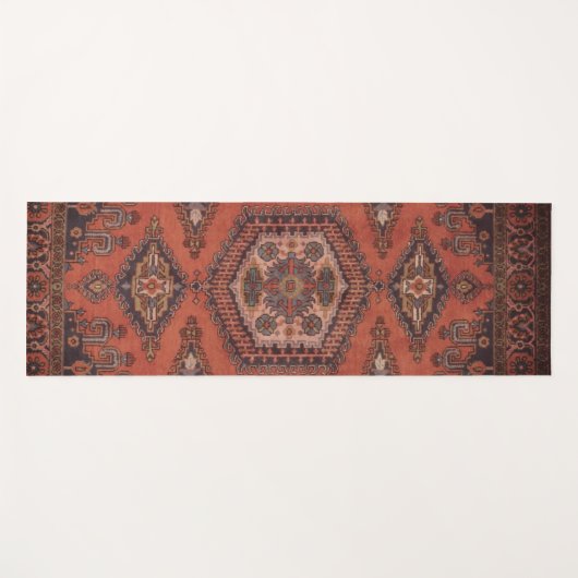 Perzisch tapijt oosterse accent  Turks retro Yogamat (Voorkant (horizontaal))