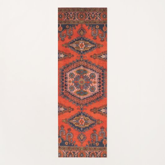 Perzisch tapijt oosterse accent  Turks retro Yogamat (Voorkant)