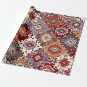Perzisch tapijt origineel ontwerp, tribale textuur cadeaupapier