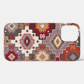 Perzisch tapijt origineel ontwerp, tribale textuur Case-Mate iPhone case (Achterkant (horizontaal))