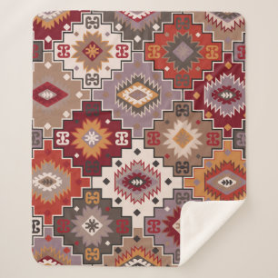 Perzisch tapijt origineel ontwerp, tribale textuur sherpa deken