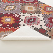 Perzisch tapijt origineel ontwerp, tribale textuur sherpa deken (3/4)