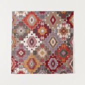 Perzisch tapijt origineel ontwerp, tribale textuur wandkleed (Voorkant (horizontaal))