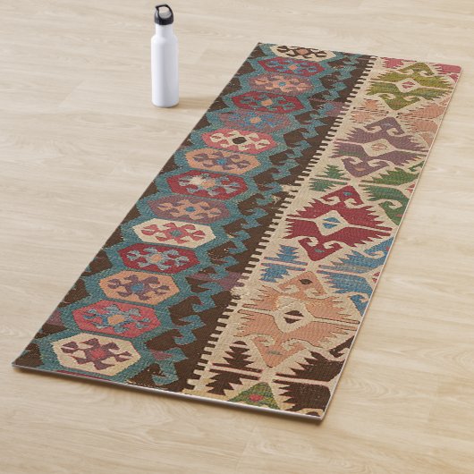 Perzisch Tapijt Turks Patroon Killim Yogamat (In situ)