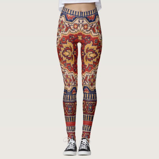 Perzisch tapijt vet kleuren Leggings (Voorkant)