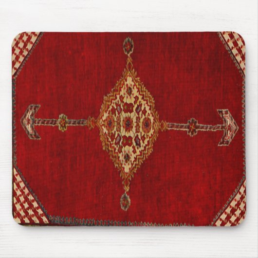 Perzisch tapijt - vetgedrukt ontwerp muismat (Voorkant)