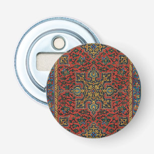 Perzisch Tapijt Vloerkleed Rood Blauw Klassiek Button Flesopener