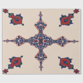 Perzisch tapijtmotief cadeaupapier (Vlak)