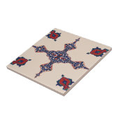 Perzisch tapijtmotief tegeltje (Zijkant)