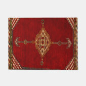 Perzisch tapijtpatroon deurmat (Voorkant)