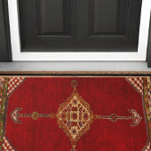 Perzisch tapijtpatroon deurmat